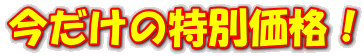 今だけの特別価格!